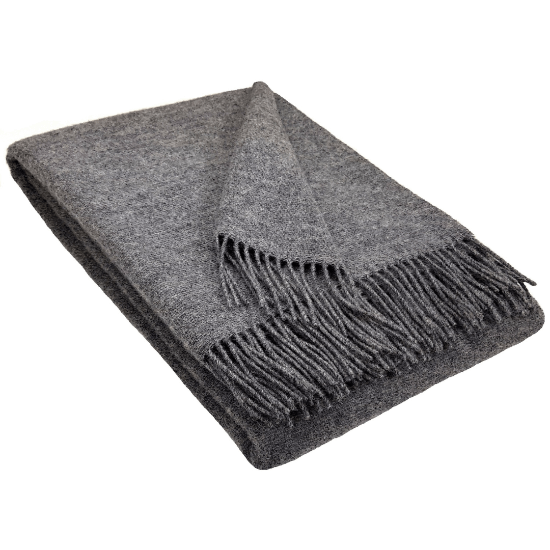 Wool Blanket In Solid Grey – Minimalism, Warmth And Comfort For Your Home