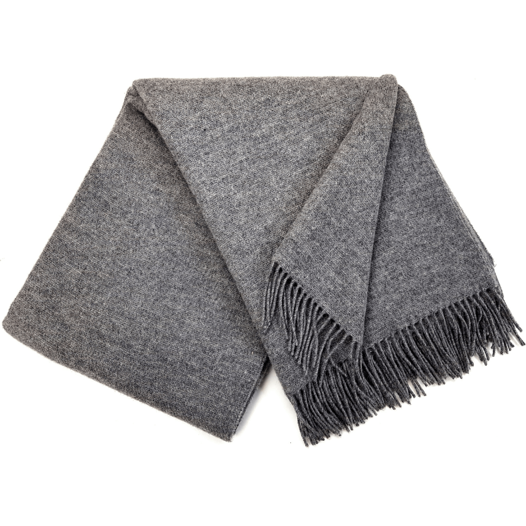 Wool Blanket In Solid Grey – Minimalism, Warmth And Comfort For Your Home