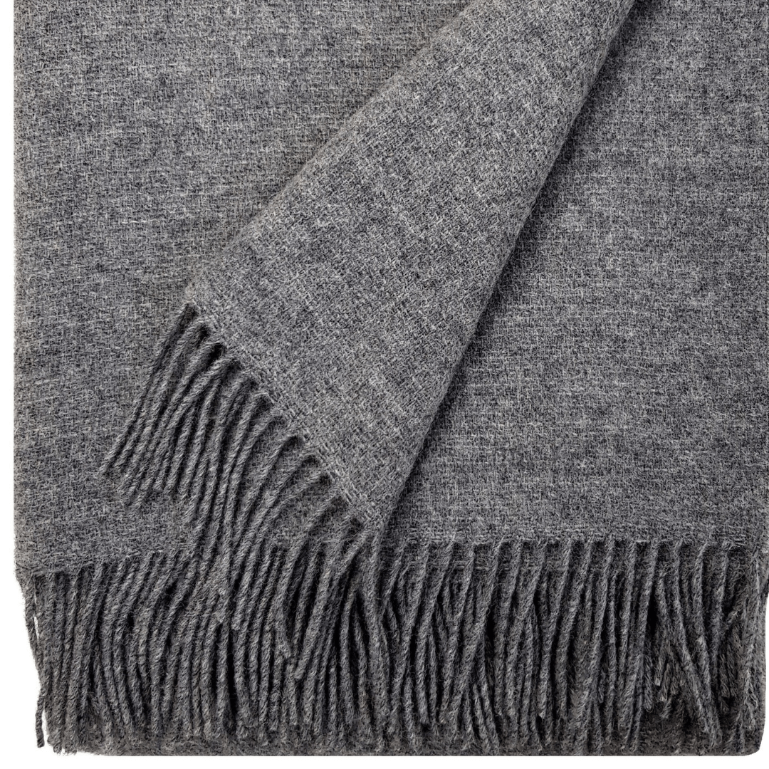 Wool Blanket In Solid Grey – Minimalism, Warmth And Comfort For Your Home