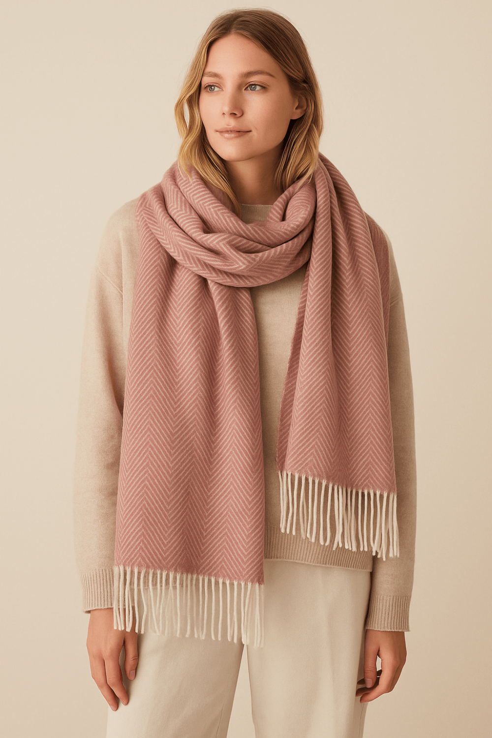 Фин Вълнен Мерино Шал