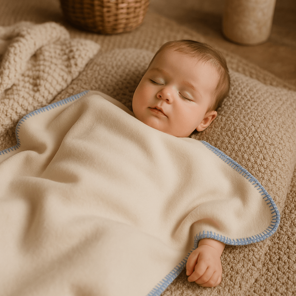 Luxury 100% Merino Wool Baby Blanket – Soft & Breathable – 75X85 Cm