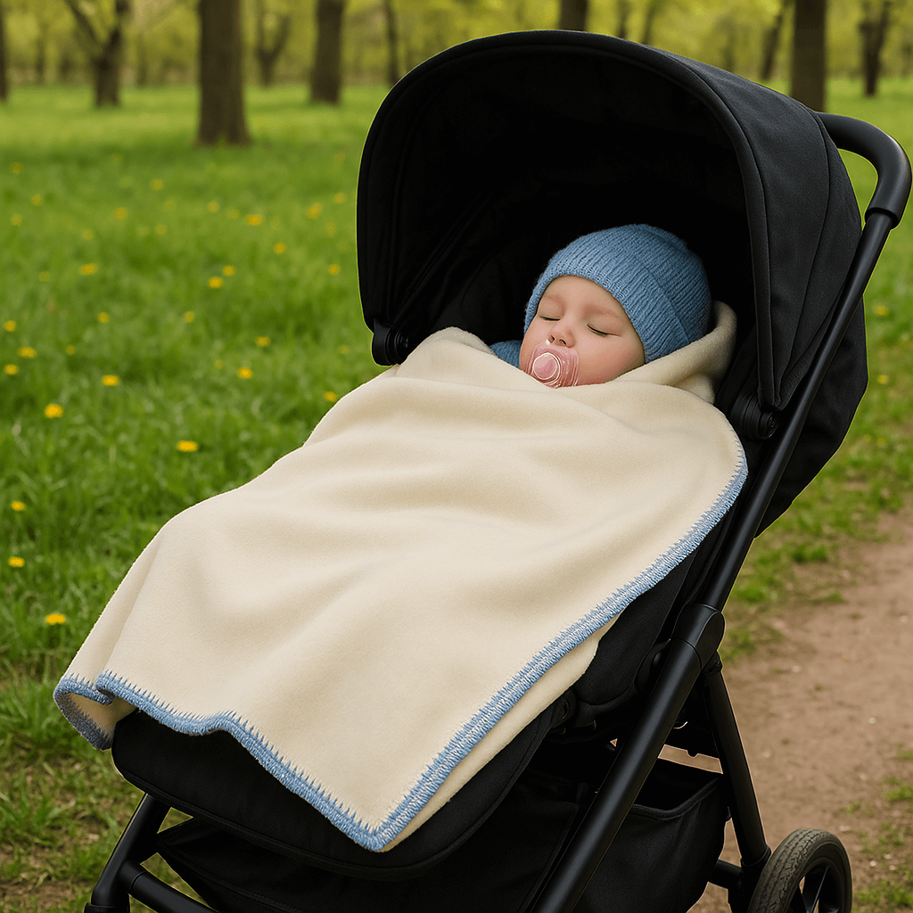 Luxury 100% Merino Wool Baby Blanket – Soft & Breathable – 75X85 Cm
