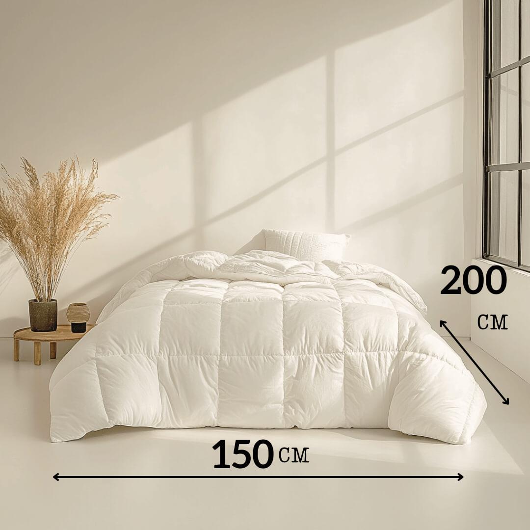 100% Merino Wool Duvet - 4 Season– 150X200 Cm –350 G/M²