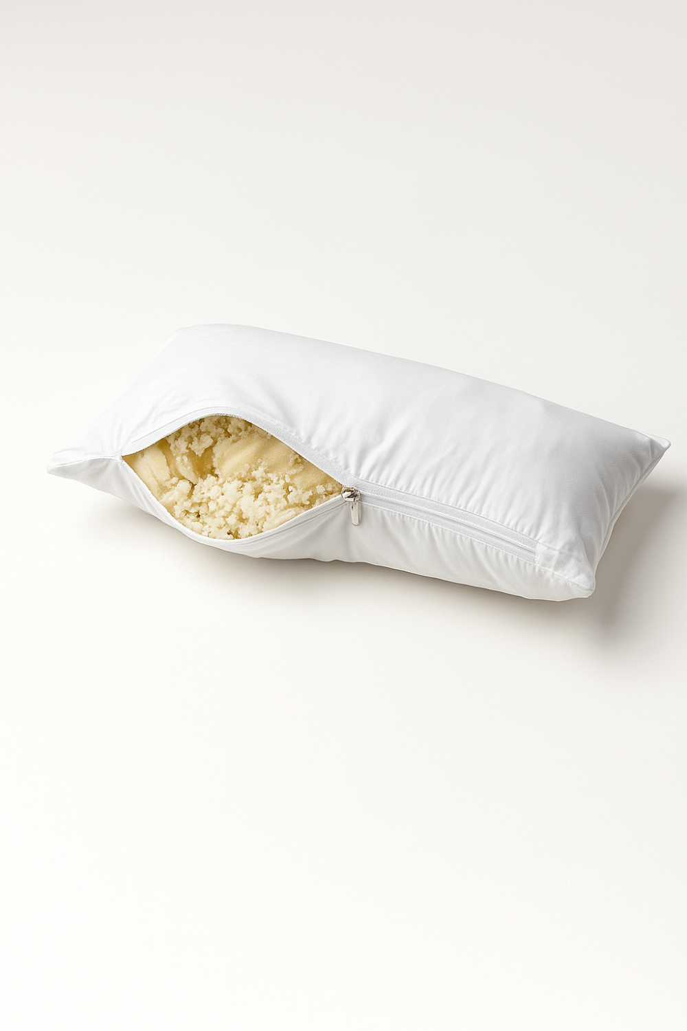 Възглавница За Спане На Една Страна – 50 % Мерино Вълна & 50 % Естествен Латекс Люспи – 75×45 См