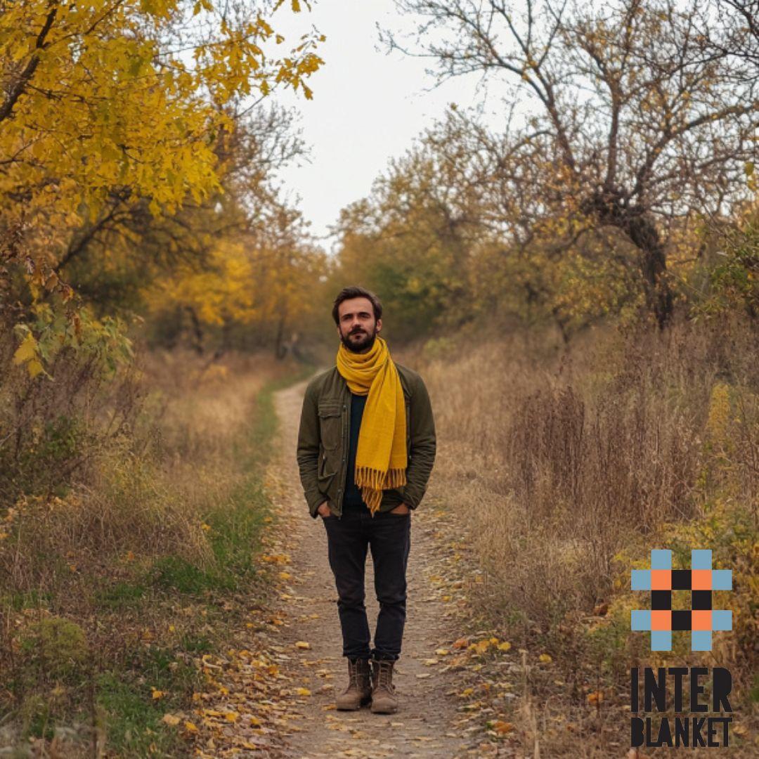 Luxurious Yellow Merino Wool Scarf: A Bold Touch Of Elegance And Warmth