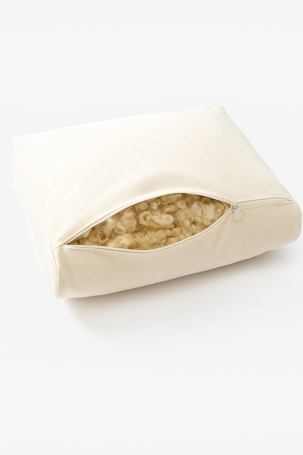 Вълнена Възглавница Със Заоблени Страни – Натурална Грижа 50×70 См