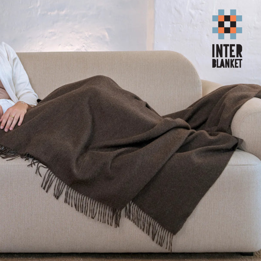 Луксозно Одеяло От 100% Бейби Алпака Вълна – Кафяв | 130×180 См, 500 Г