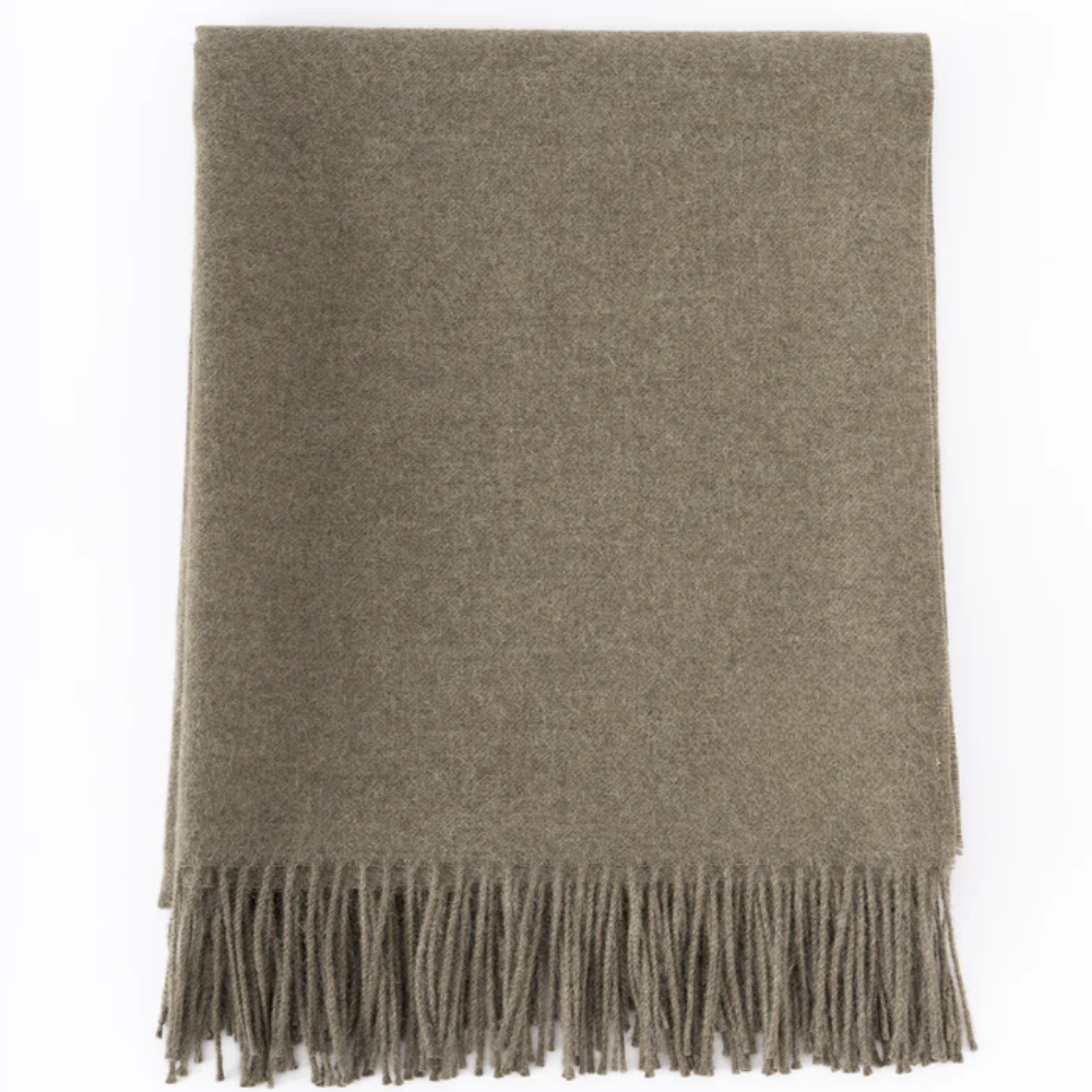 Луксозно Одеяло От 100% Бейби Алпака Вълна – Зелен | 130×180 См, 500 Г