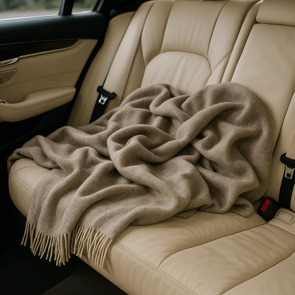 Luxury Cashmere & Merino Wool Blanket – 140X200 Cm | Natural Beige | Soft, Warm & Elegant