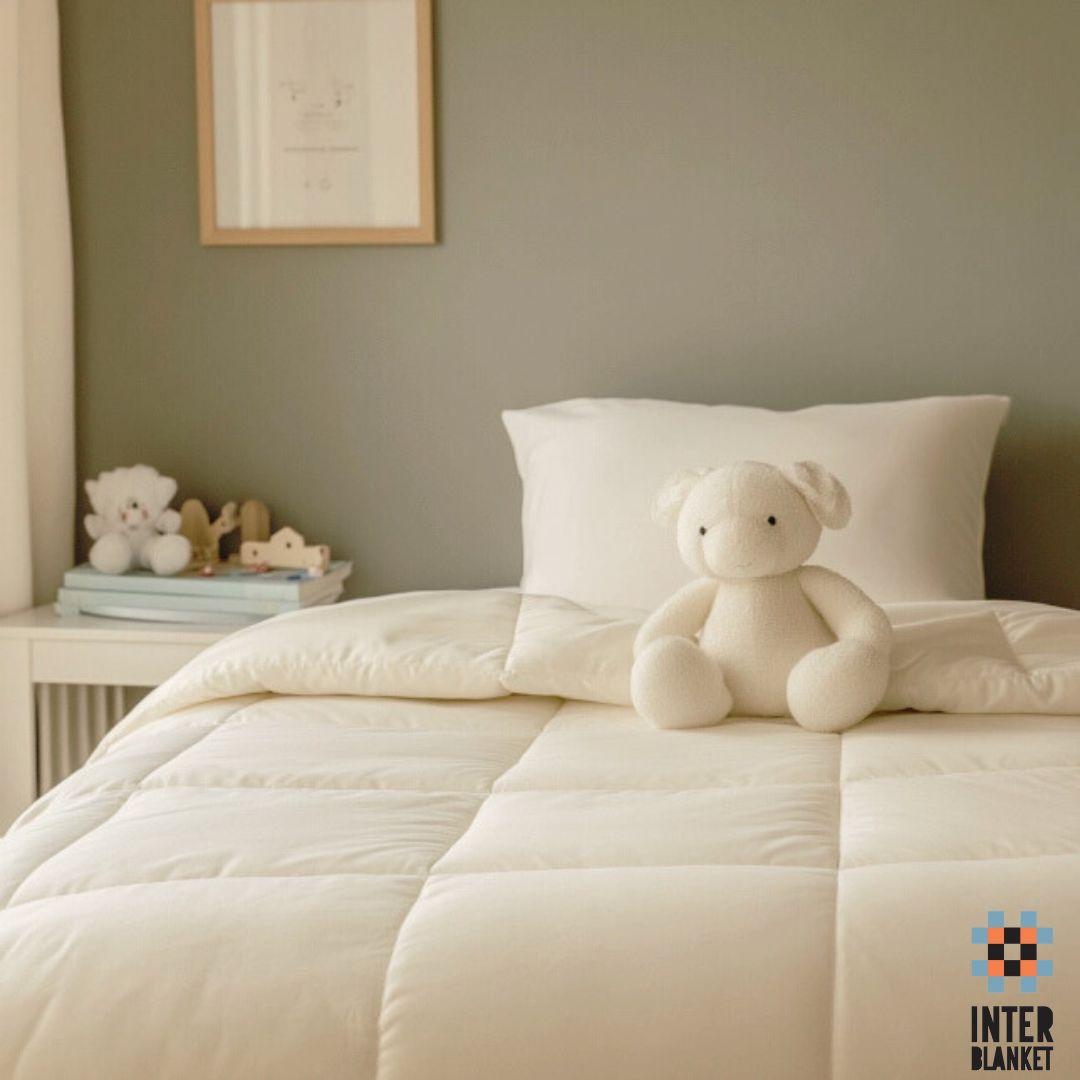 Children's Set 100% Wool Blanket - Quilt With Pillow