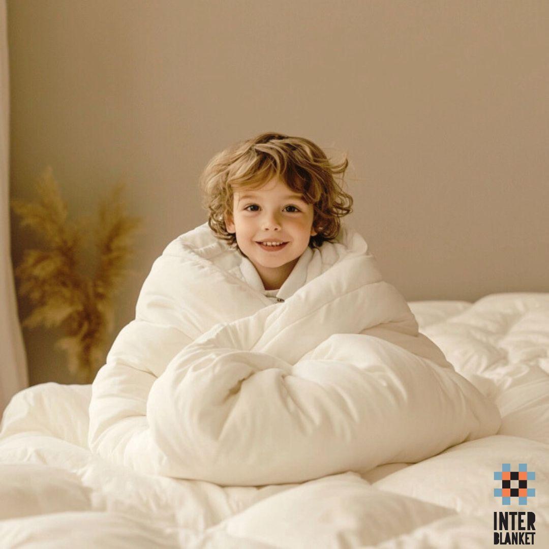 Children's Set 100% Wool Blanket - Quilt With Pillow