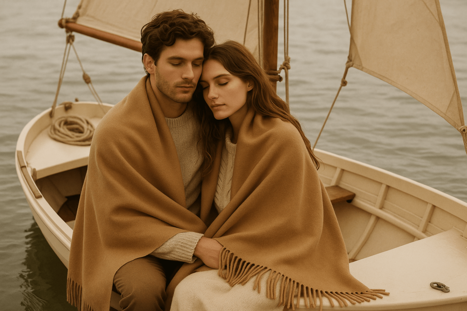 Elegant 100% Merino Wool Blanket – Soft & Warm (140X200 Cm, Camel Color)