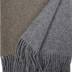 Two-Tone Wool Blanket In Grey And Brown – Softness, Warmth And Style For Your Home