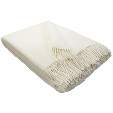 100% Wool Blanket: Timeless Elegance In Pure White