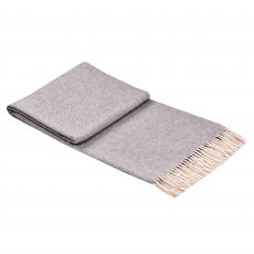 Luxury Cashmere Blanket In Light Grey – 140X200 Cm | Soft, Warm And Elegant With Fringes