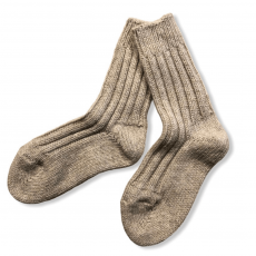 100% Wool Home Socks – Beige, Warm, Soft & Naturally Breathable