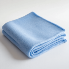 Baby Wool Blanket – Soft Blue, 75X85 Cm