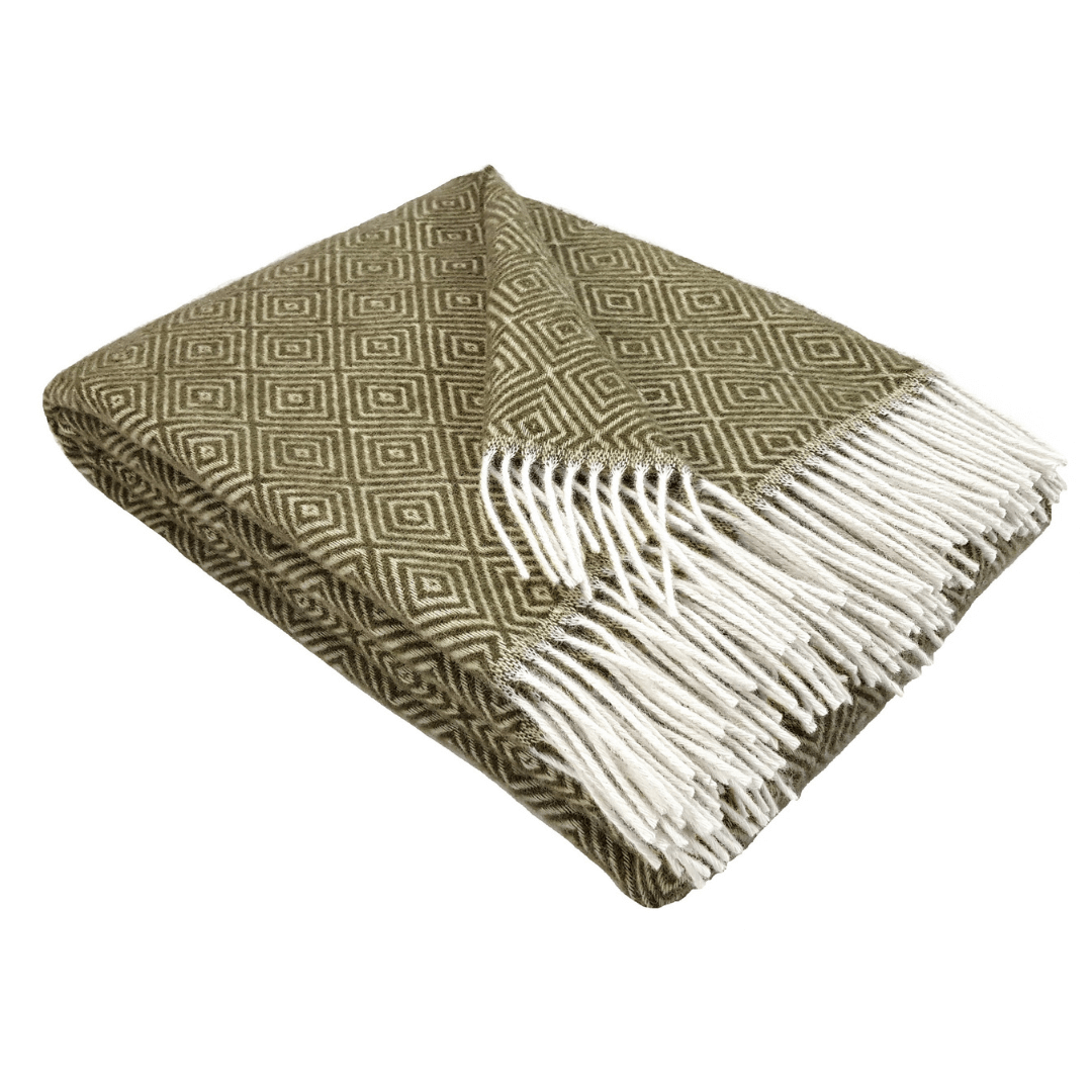 natural wool blanket verona style