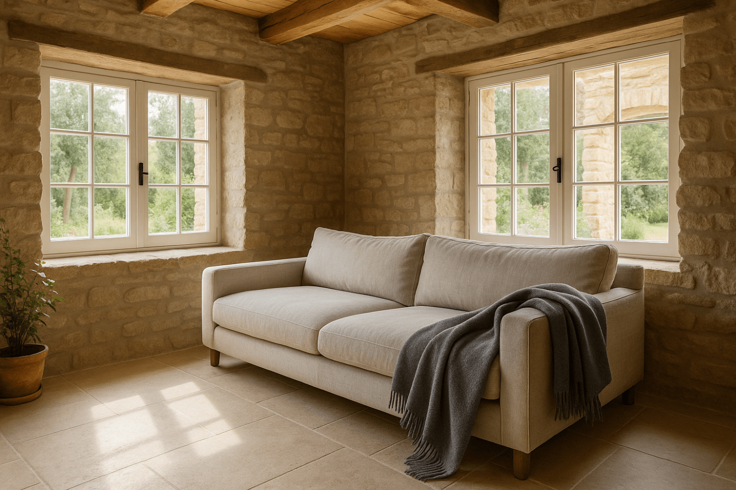 Premium 100% Wool Blanket – 150X200 Cm | Natural Warmth & Timeless Comfort
