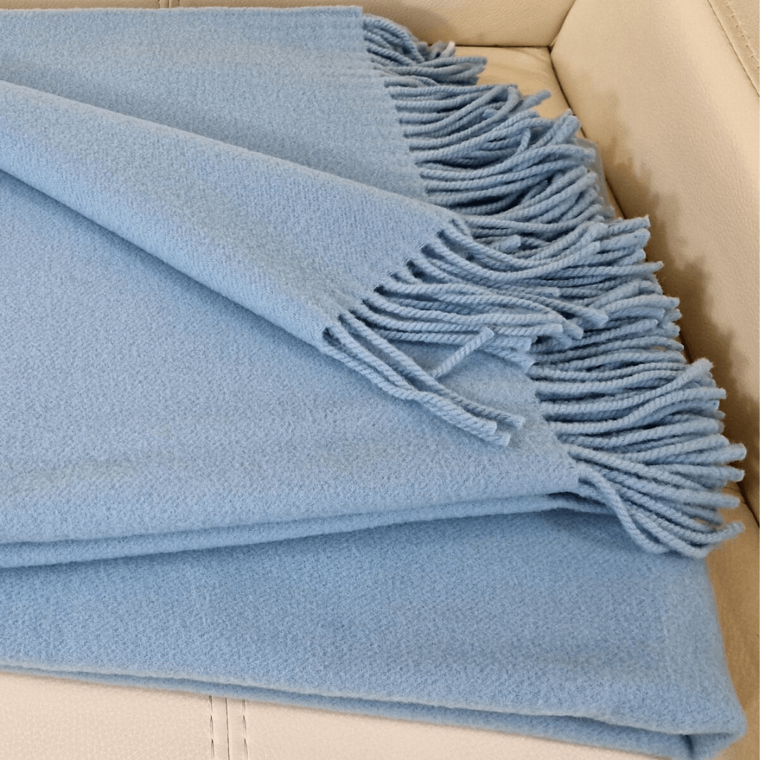 Luxury 100% Merino Wool Blanket - 140X200 Cm, Super Soft And Warm