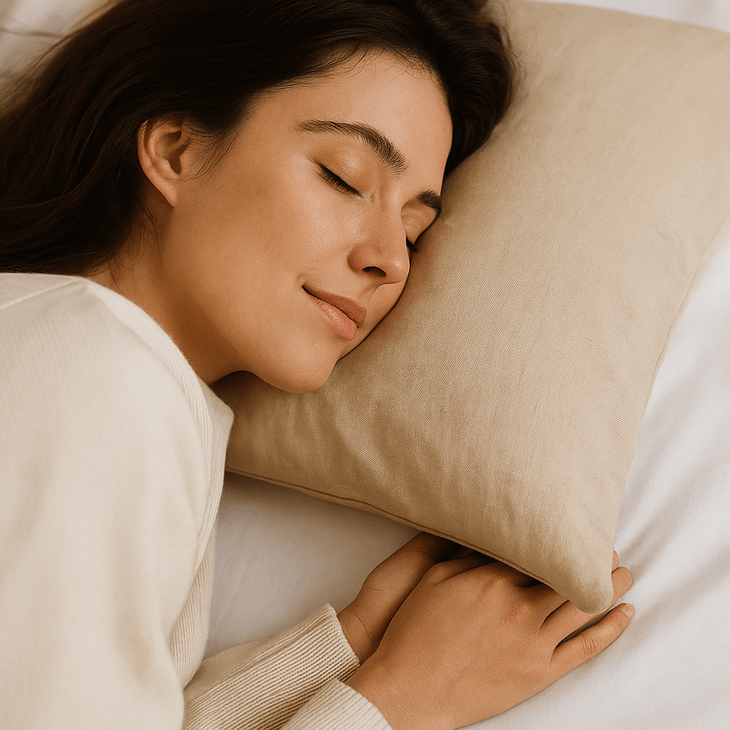 Wool-Filled Pillow 50×70 Cm With Zippered Linen Cover – Natural, Handmade