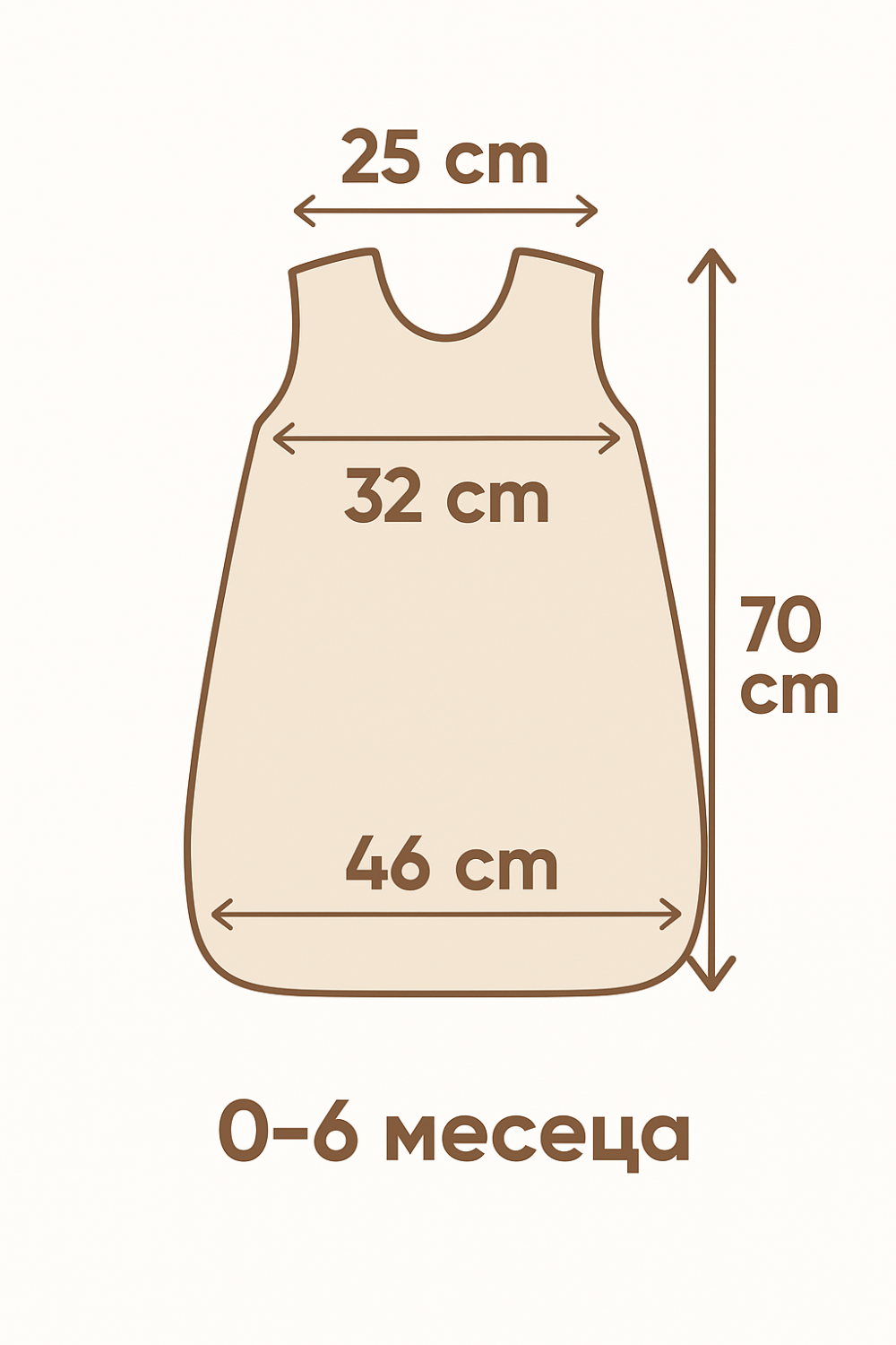 Soft Baby Sleeping Bag 100% Wool – Warmth, Comfort And Safe Sleep | Size 70/46 Cm
