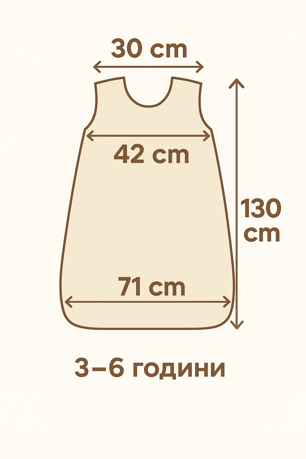 Soft Baby Sleeping Bag 100% Wool – Warmth, Comfort And Safe Sleep | Size 130/71 Cm