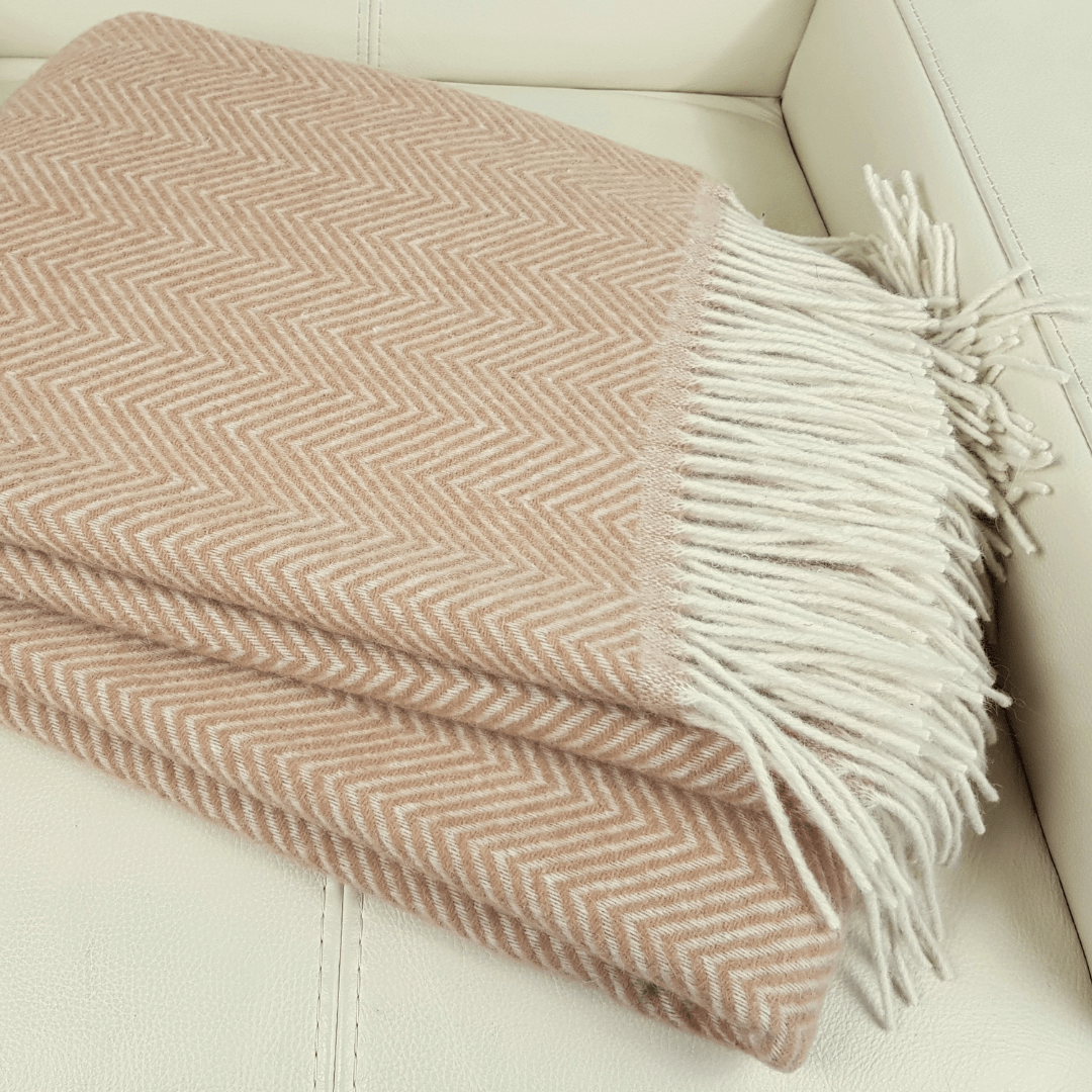 Natural Wool Blanket Milan Style