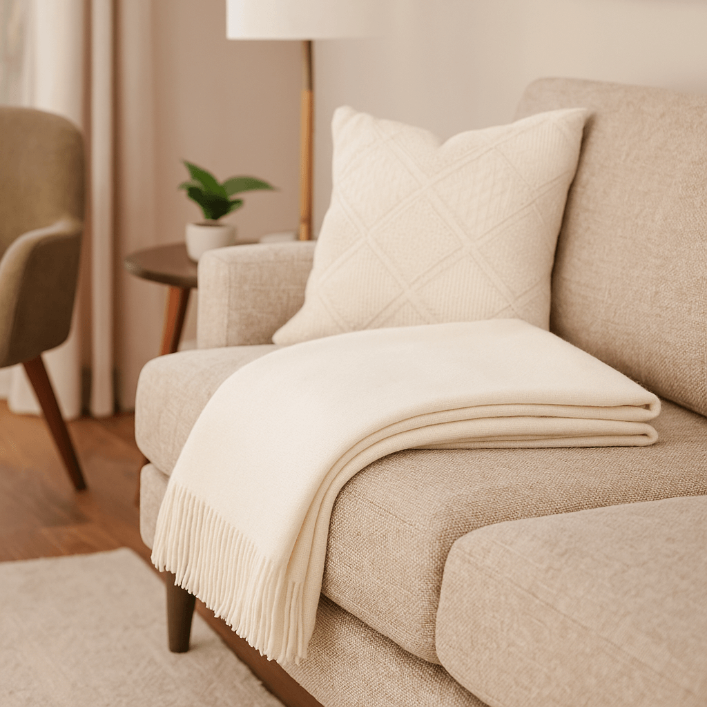 100% Вълнено Одеяло: Вечна Елегантност В Чисто Бяло