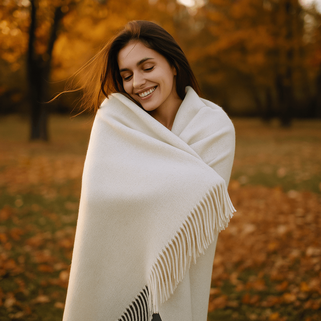 100% Вълнено Одеяло: Вечна Елегантност В Чисто Бяло