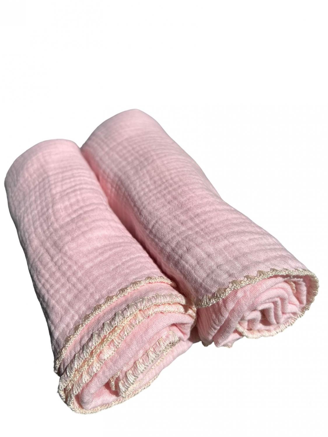 Комплект От 2 Малки Муселинови Пелени