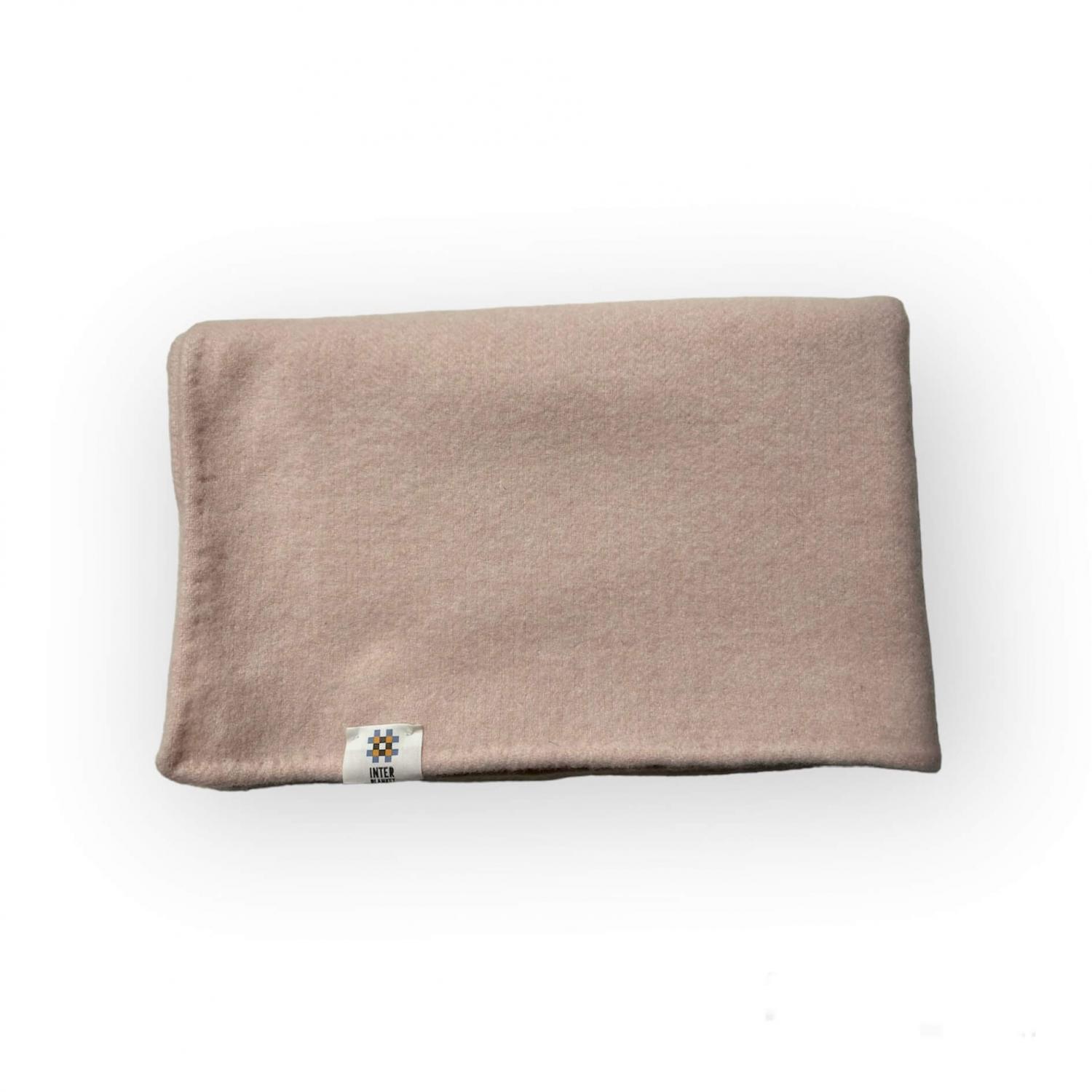 Baby Blanket In Merino Wool – Dusty Pink, 75X85 Cm