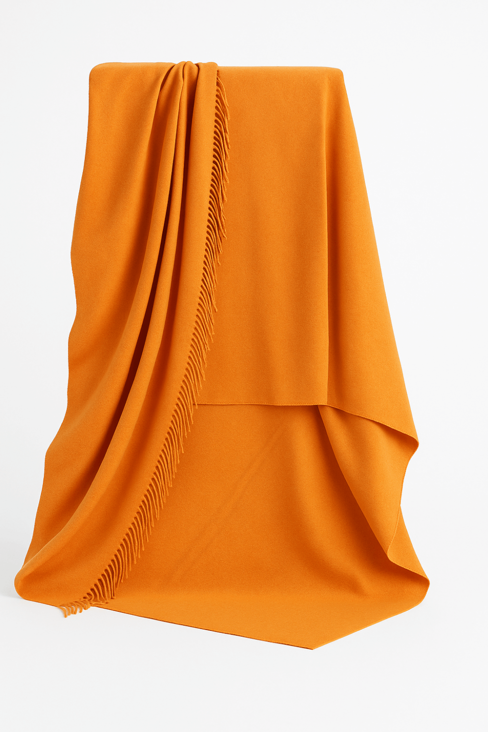 100% Merino Wool Blanket Orange 150X200 Cm
