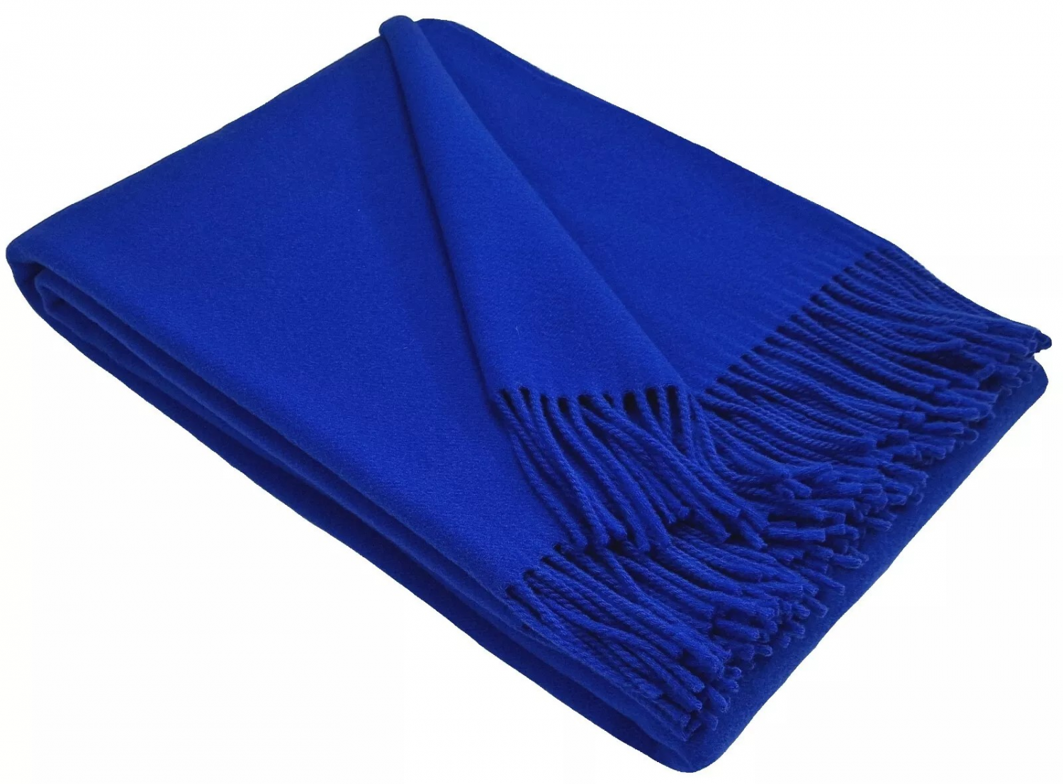 Кралскосиньо Одеяло От 100% Мерино Вълна 150X200 См