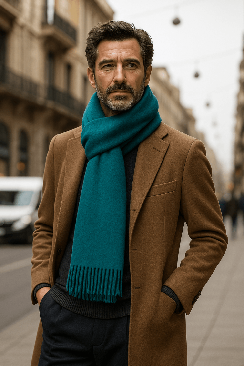 Стилен Мерино Вълнен Шал