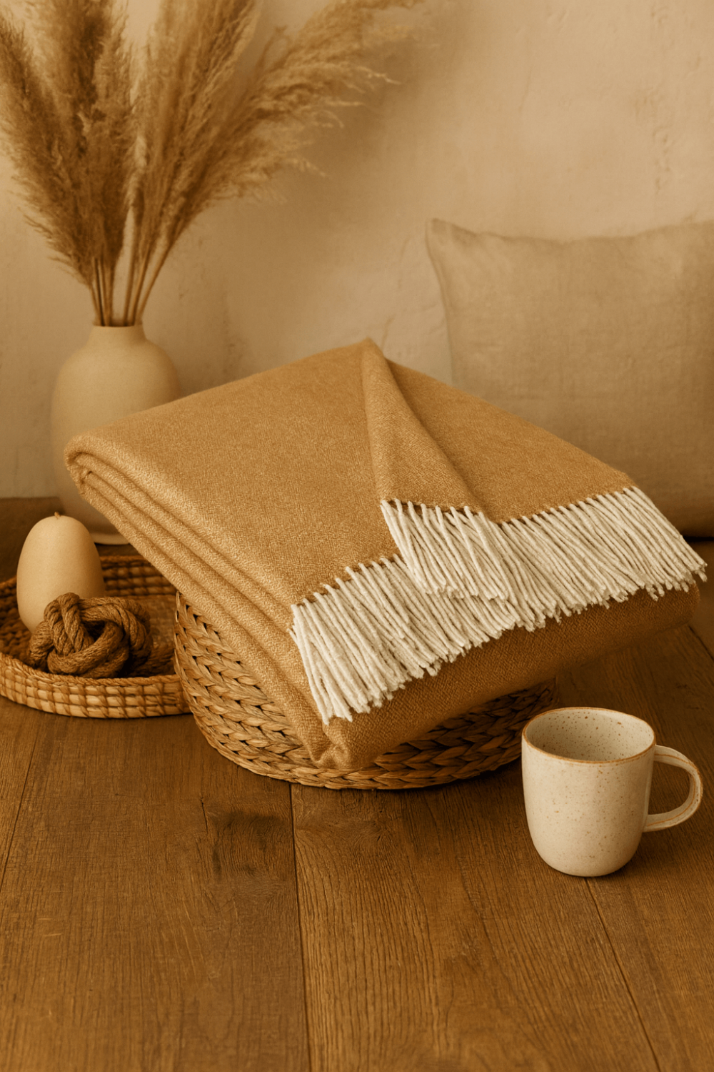 Вълнено Одеяло 150×200 См – 100% Естествена Вълна, Меко И Топло