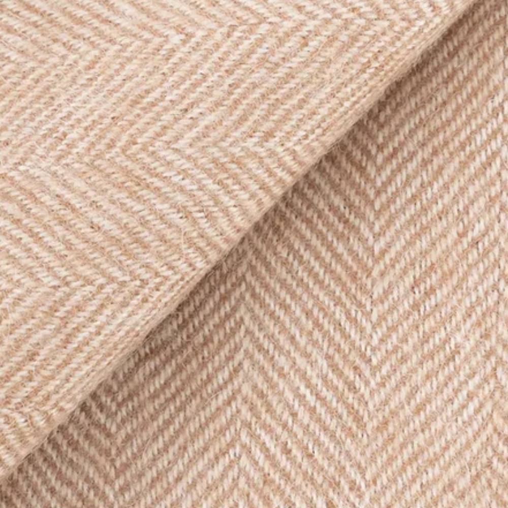 Луксозно Одеяло От 100% Бейби Алпака Вълна – Бежов | 130×180 См, 500 Г