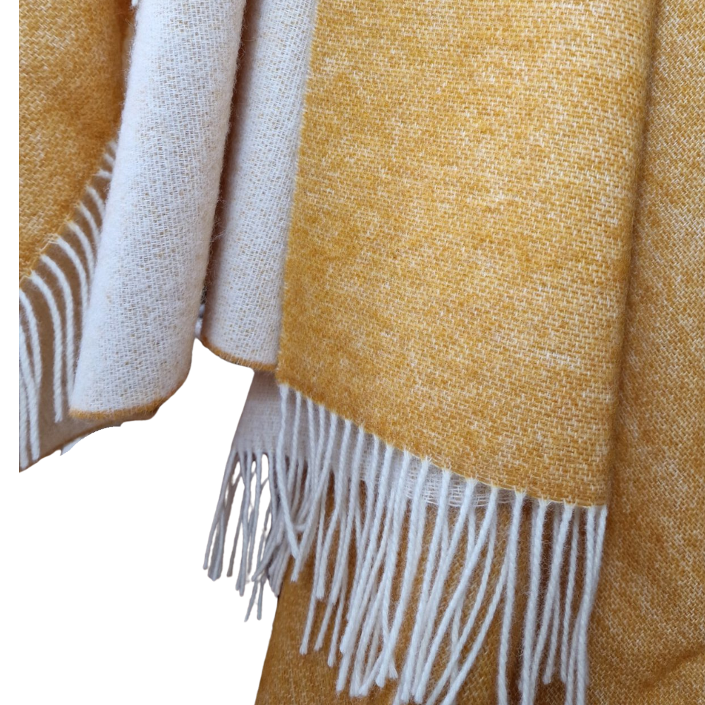 Премиум 100% Вълнено Одеяло 150X200 См – Меко, Топло И Естествено С Ресни