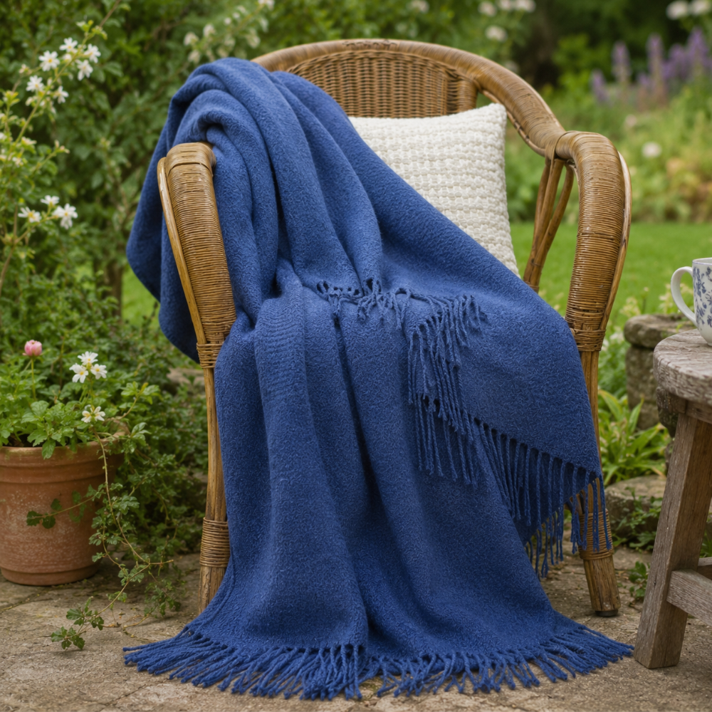 Natural Wool Blanket 150×200 Cm – 100% Pure Wool, Soft & Warm Throw