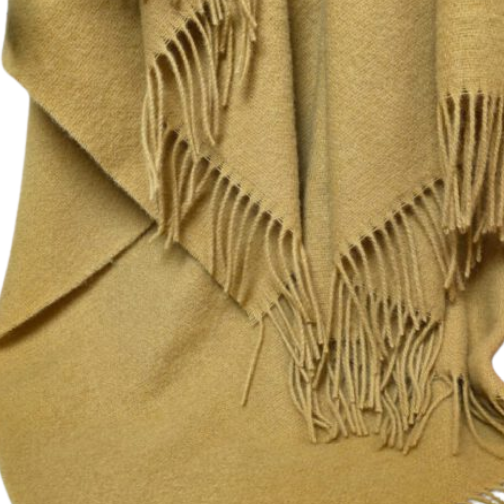 Natural Wool Blanket 150×200 Cm – 100% Pure Wool, Soft & Elegant Throw