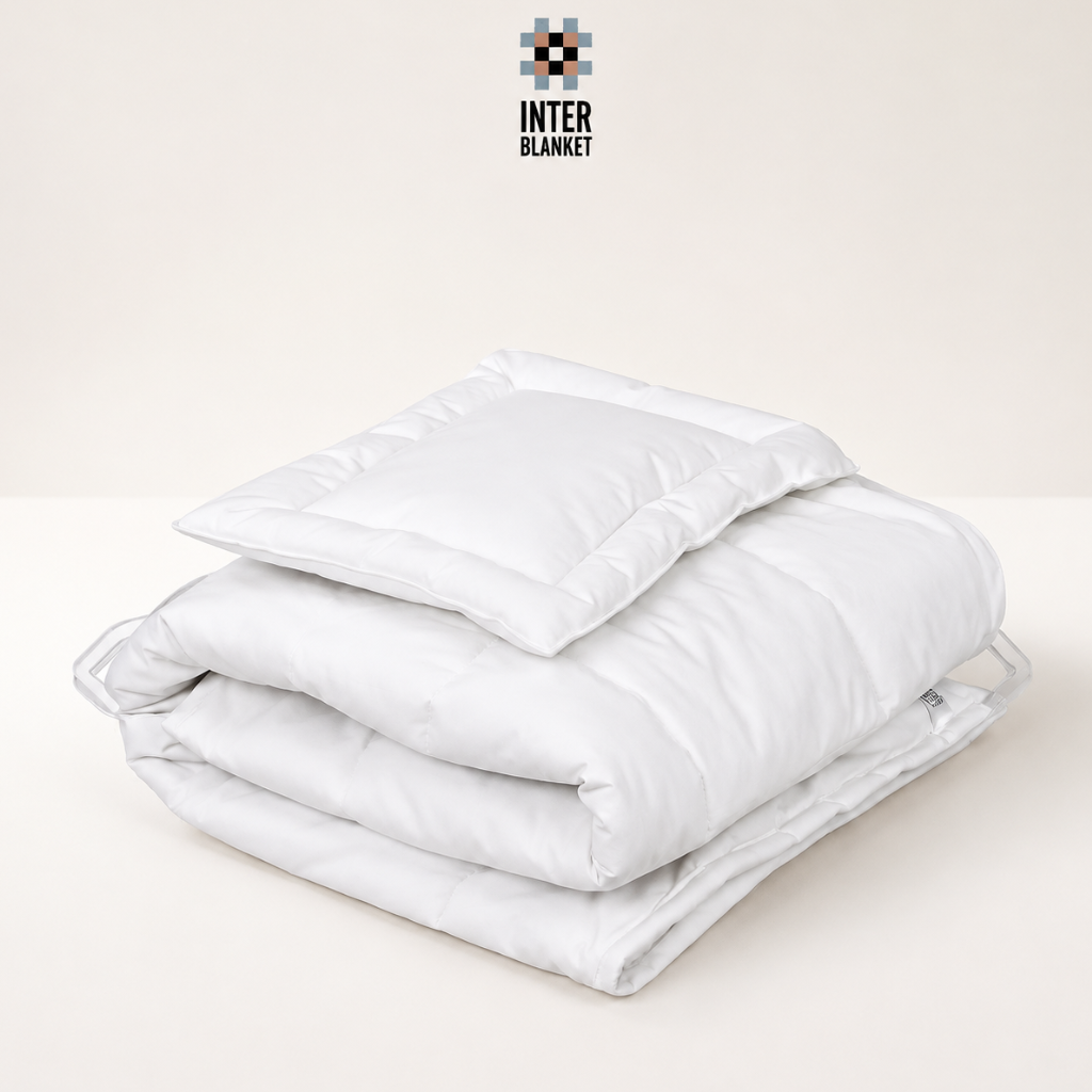 Interblanket Summer Merino Wool Baby Bedding Set – Duvet 80 × 120 Cm & Pillow 30 × 40 Cm