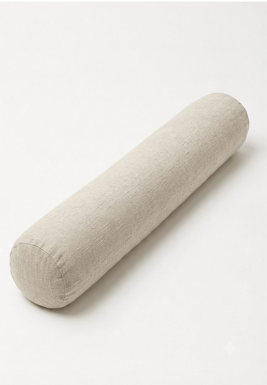 Цилиндрична Вълнена Възглавница Interblanket Heritage Artisan С Ленен Калъф