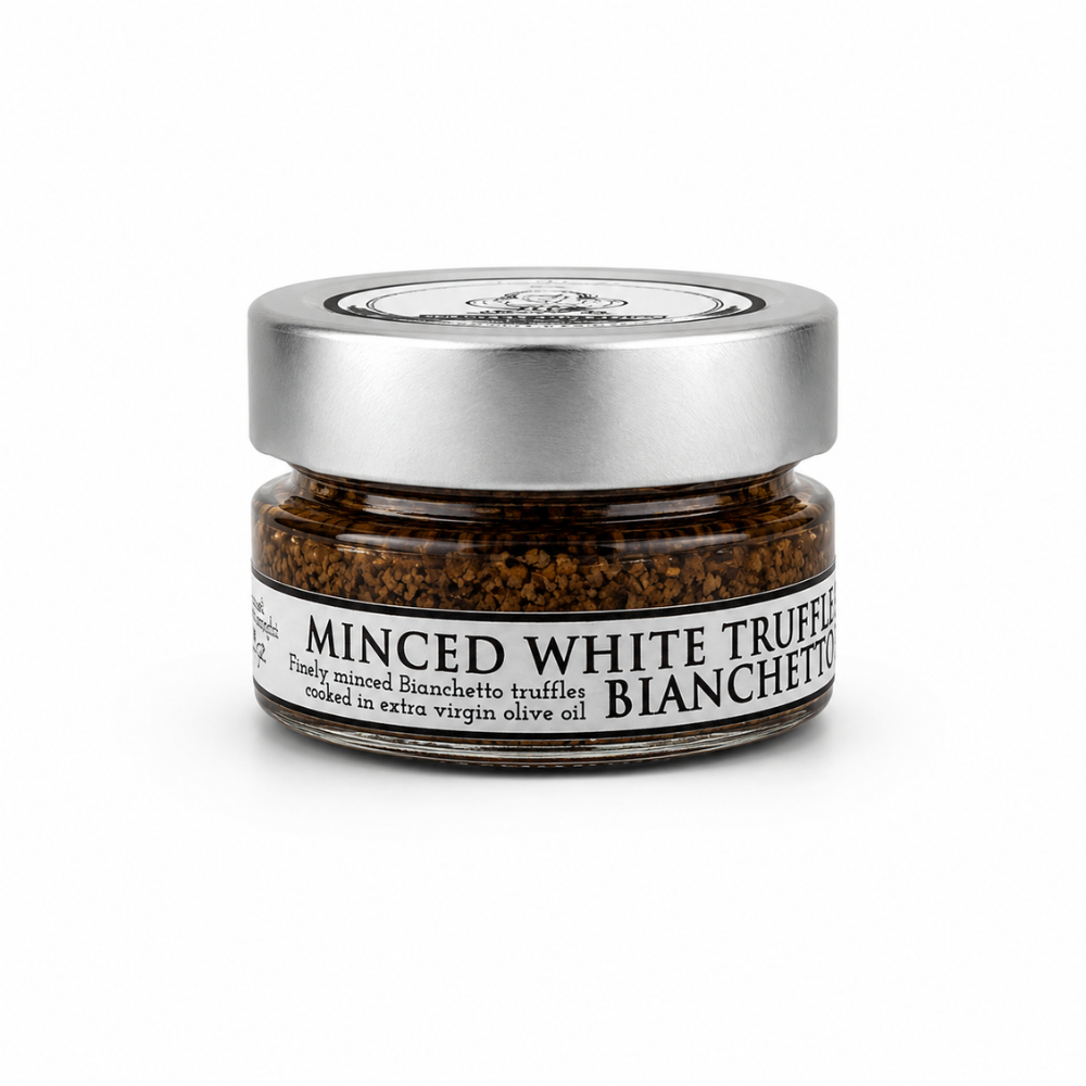Minced White Truffle (Tuber Borchii) Bianchetto In Greek Extra Virgin Olive Oil – 40G
