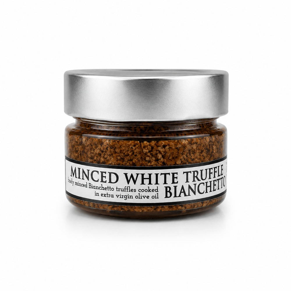 Minced White Truffle (Tuber Borchii) Bianchetto In Greek Extra Virgin Olive Oil 100G