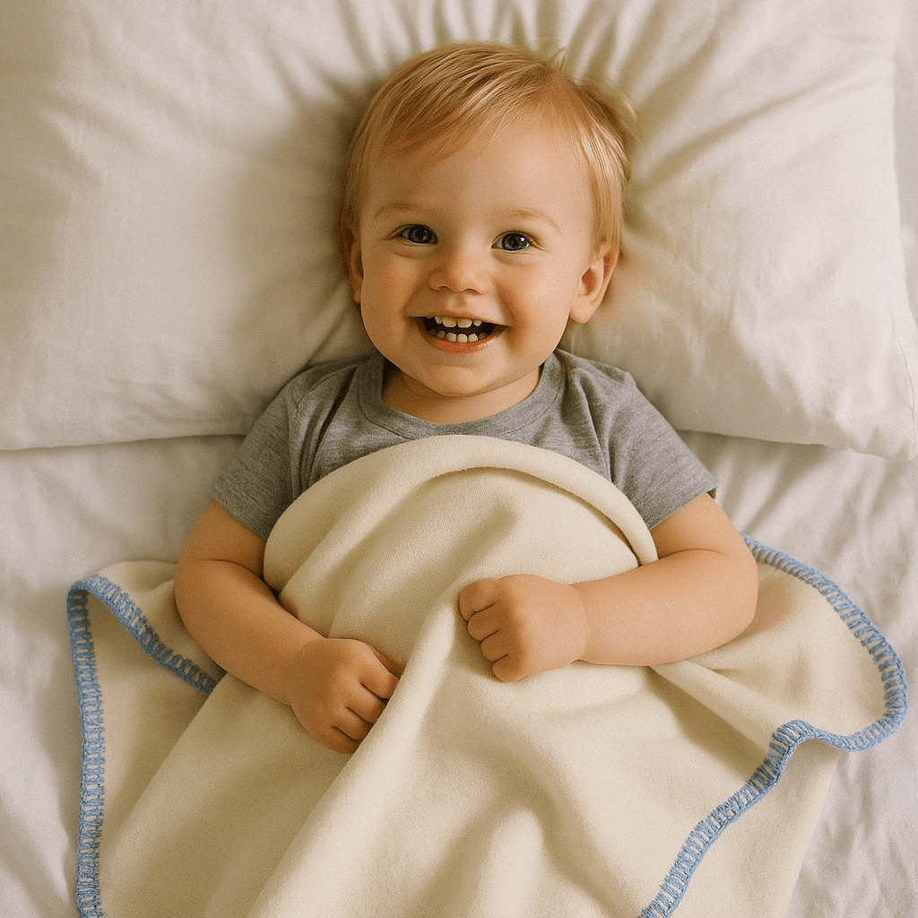 Luxury 100% Merino Wool Blanket – 100X150 Cm – Soft & Breathable Throw