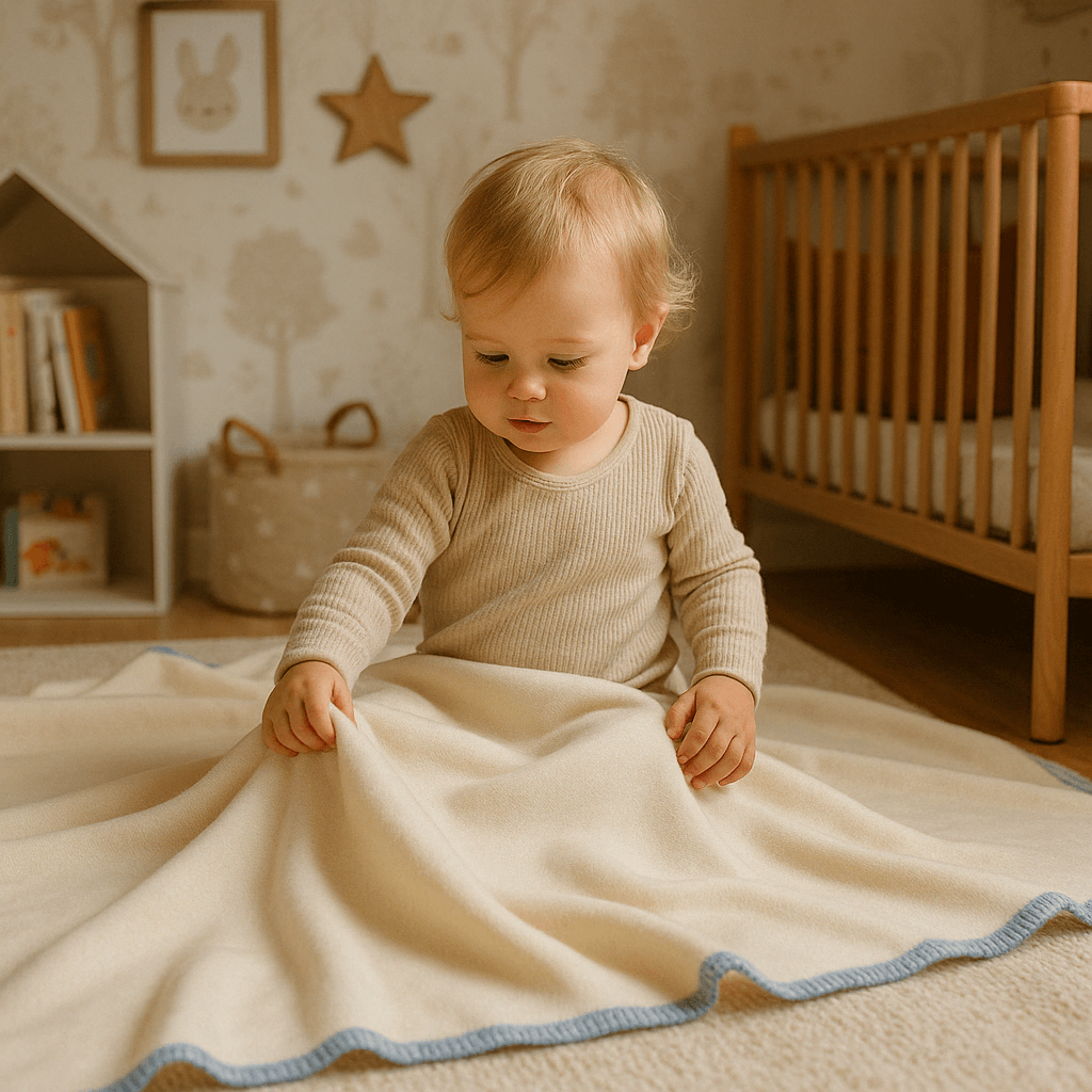 Luxury 100% Merino Wool Blanket – 100X150 Cm – Soft & Breathable Throw