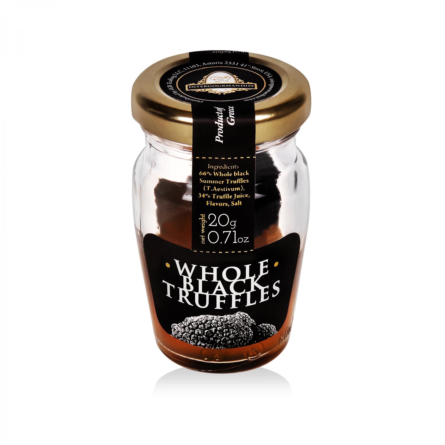 Whole Black Summer Truffles 20 Gr / 0.7 Oz