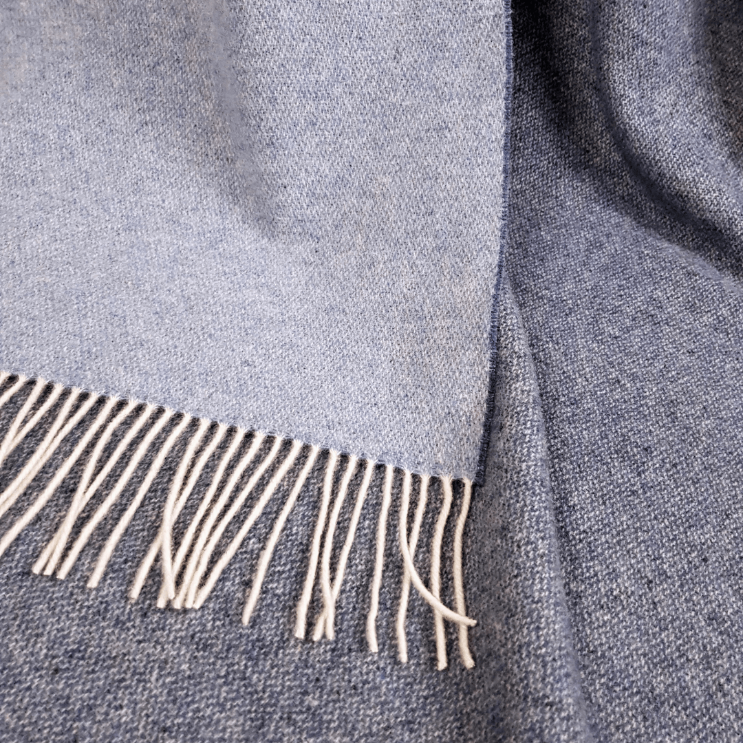 Кашмир Одеялo В Два Цвята