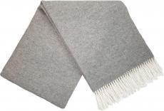 Wide Luxury Scarf: Cashmere And Merino Wool In Elegant Gray