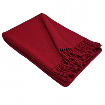 Luxurious 100% Merino Wool Blanket – Soft & Warm (140X200 Cm, Red Color)